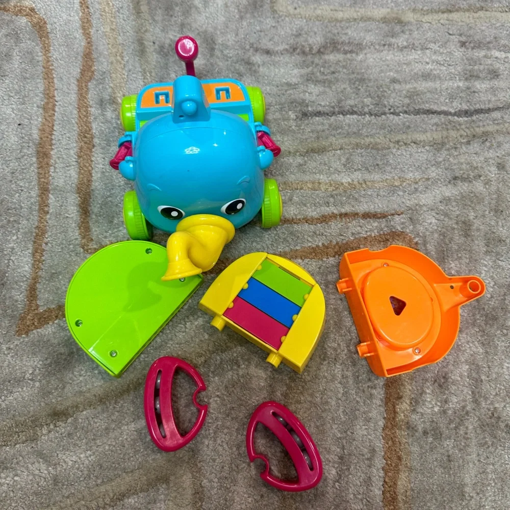 Toomies Jumbo Jamboree Colorful Elephant Pull Toy